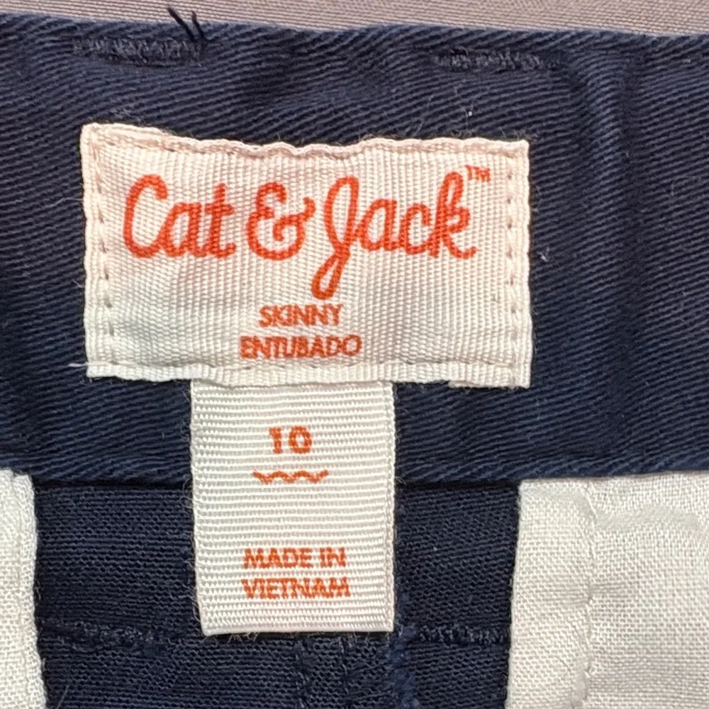 Cat & Jack‎ Kids' Straight Fit Uniform Chino Pants | Navy Blue Size 10